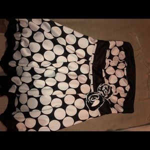 Strapless Polka Dot Party Dress